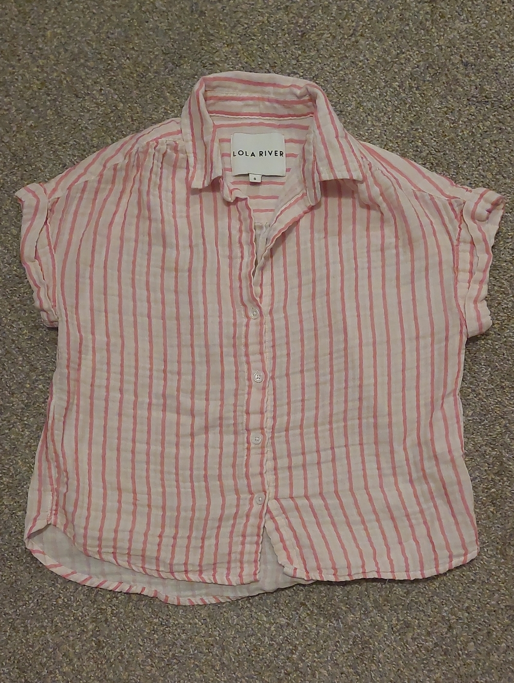 Lola River Cropped Button-Down